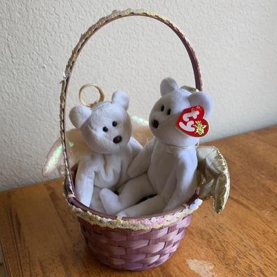 Ty Beanie Angels (2) In Basket