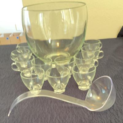 Mid-Century Punch Bowl Set 