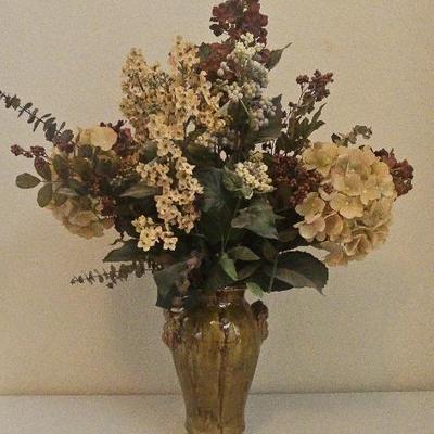 Floral Arrangemnt In Ceramic Vase