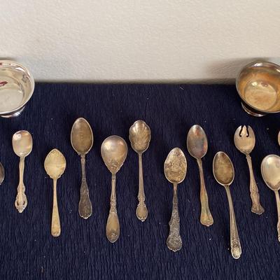 Silver and Gold Plated Antique Spoons 