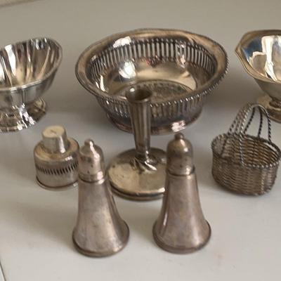Hollowware Sterling Silver Bowl, (2) Vintage Sauce Or Ice Cream Bowls & More 