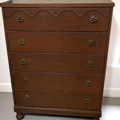 Tall Boy 5 Drawer Dresser