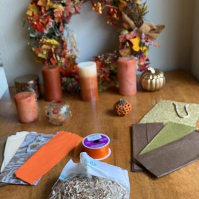 Fall Decor - Wreath, Candles & More