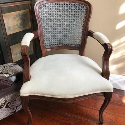 Louis XVI style cane back chair $99