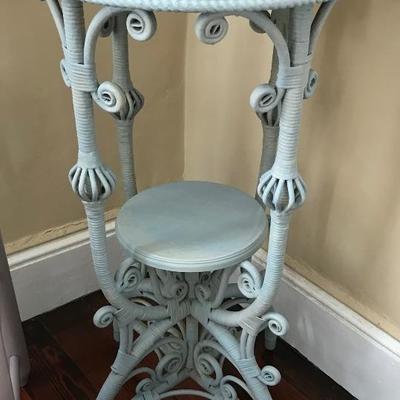 wicker plant stand $145