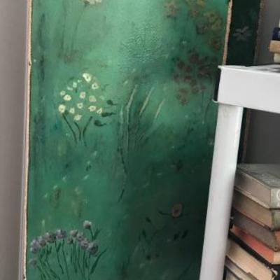 3 panel screen $135 as is 
48 X 72"