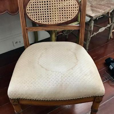 Adam's style cane back chair $85