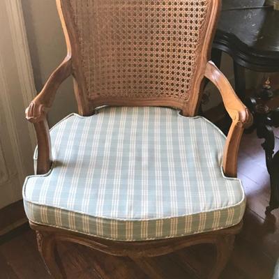 Louis XV style chair with cane back and seat $150