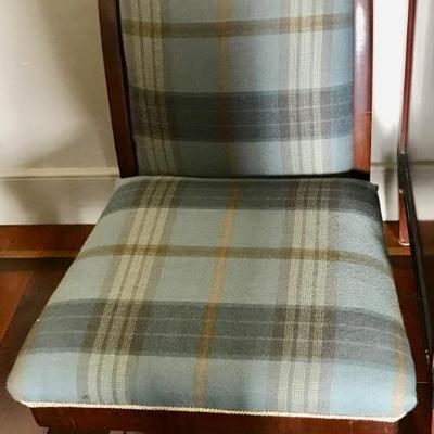 mahogany Empire slipper chair $145