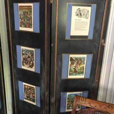folding screen with children's stories $120
40 X 69" two available