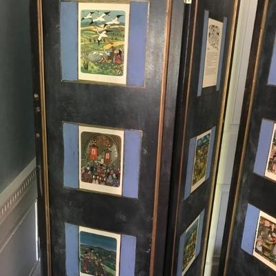 folding screen with children's stories $120
40 X 69" two available