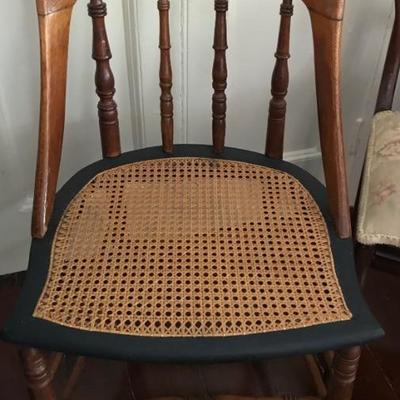 cane bottom chair $65
