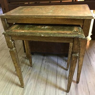 Florentinegold nesting tables $125
22 X 12 X 22"