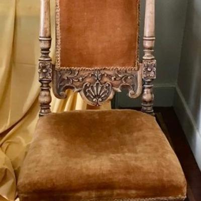 19th century Jacobean style chair $175