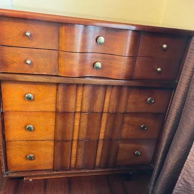 Kent-Coffey’s The Saratoga line Mid Century Modern Walnut Veneer