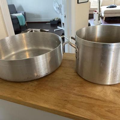 Very large commercial pot and pan