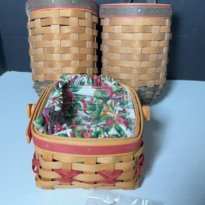 Longaberger Santa’s Helper & Tree Trimming Baskets