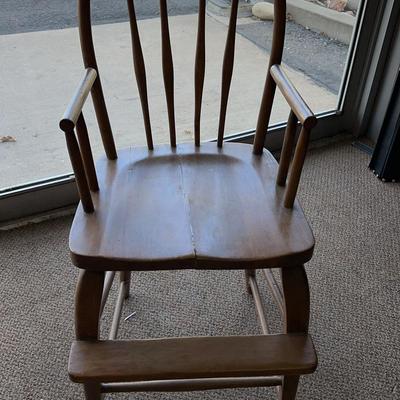 High Back Vintage High Chair