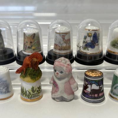 Small Collection of Ceramic Animal Thimbles