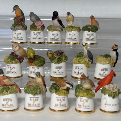 Collection of Sutherland “Birds of Britain” Thimbles