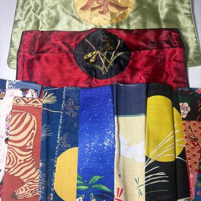 Asian Themed Napkins/Handkerchief & Pillowcases