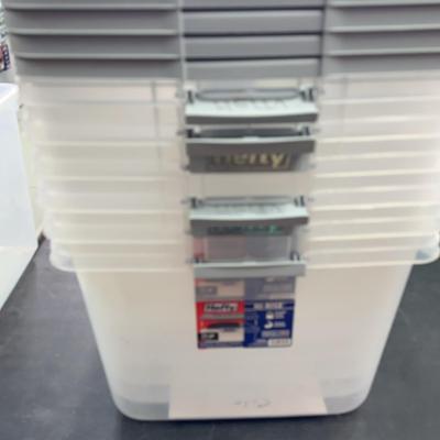 Hefty 72qt High Rise Clear Storage Tubs