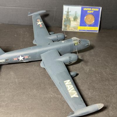 U.S. Navy Model Plane & Coin