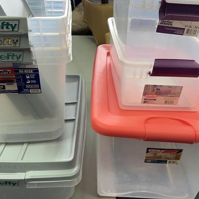 Sterilite & Hefty Mixed Size Storage Tubs