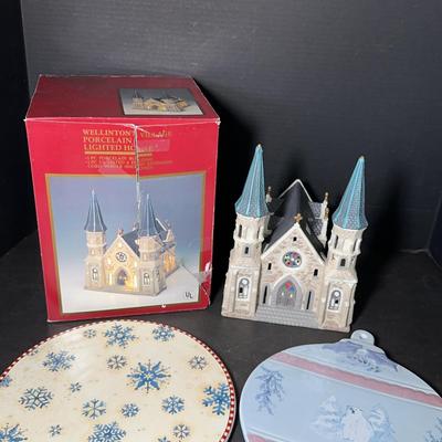 Wellintons Village Church & Christmas Trivets