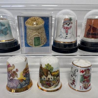 Limoges, Spode, Davenport & More Thimbles!