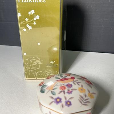 Haikubes Japanese Poetry Game & Royal Garden Trinket Dish