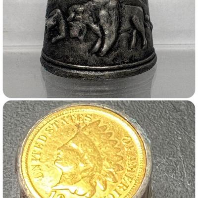 1900 Indian Head Penny Thimble