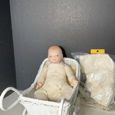 German Bisque Bye Lo Style Baby Doll