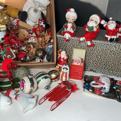Vintage Santa’s & Christmas Ornament Collection