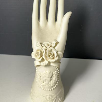 Victorian Style Bisque Hand With Flower Cuff
