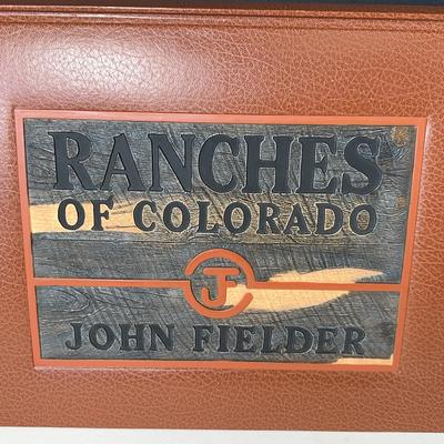 Ranches Of Colorado Leather Bound Signed John Fielder