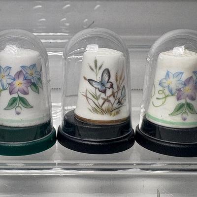 Trio of Royal Worcester Thimbles