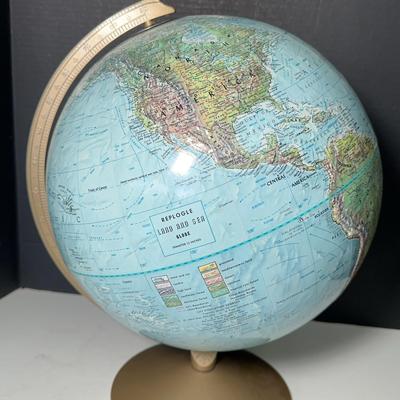 Meredith Vintage Land & Sea Replogle Globe