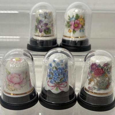 Lady Eleanor, Wyeside Pottery, Elysian & More Floral Thimbles