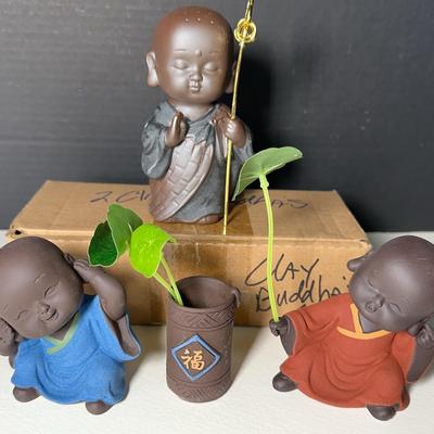 Tea Pet Clay Baby Buddhas