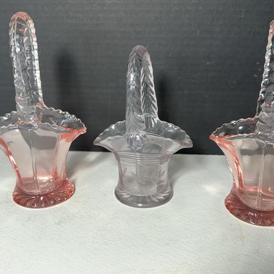 Westmoreland Depression Glass Brides Baskets