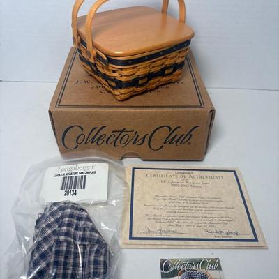Longaberger J.W. Collection Miniature 2002-2003 Edition Cake Basket