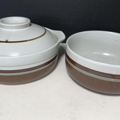Otigari Mocha Stoneware Casserole & Bowl