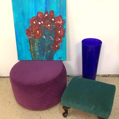 Purple Ottoman, Footstool And More