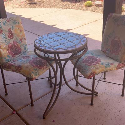 Tiled Table With Chairs