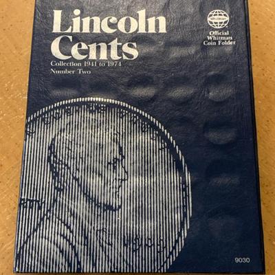 Unfinished Whitman Coin Folder Penny Collection