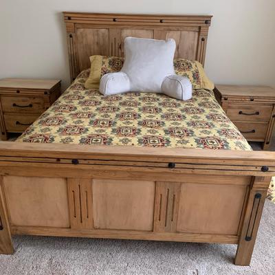 Queen Bed w/Matching End Tables