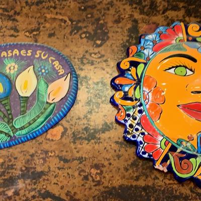 Talavera Piece And Welcoming Sign