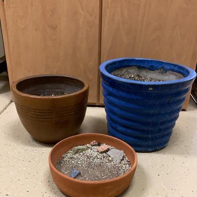 Three Flower Pots