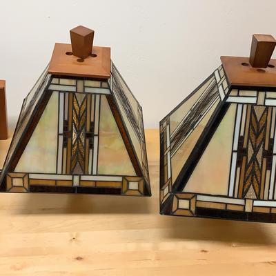 Faux Stained Glass Wall Sconces